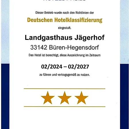 بيت ريفي Landgasthaus Jaegerhof *